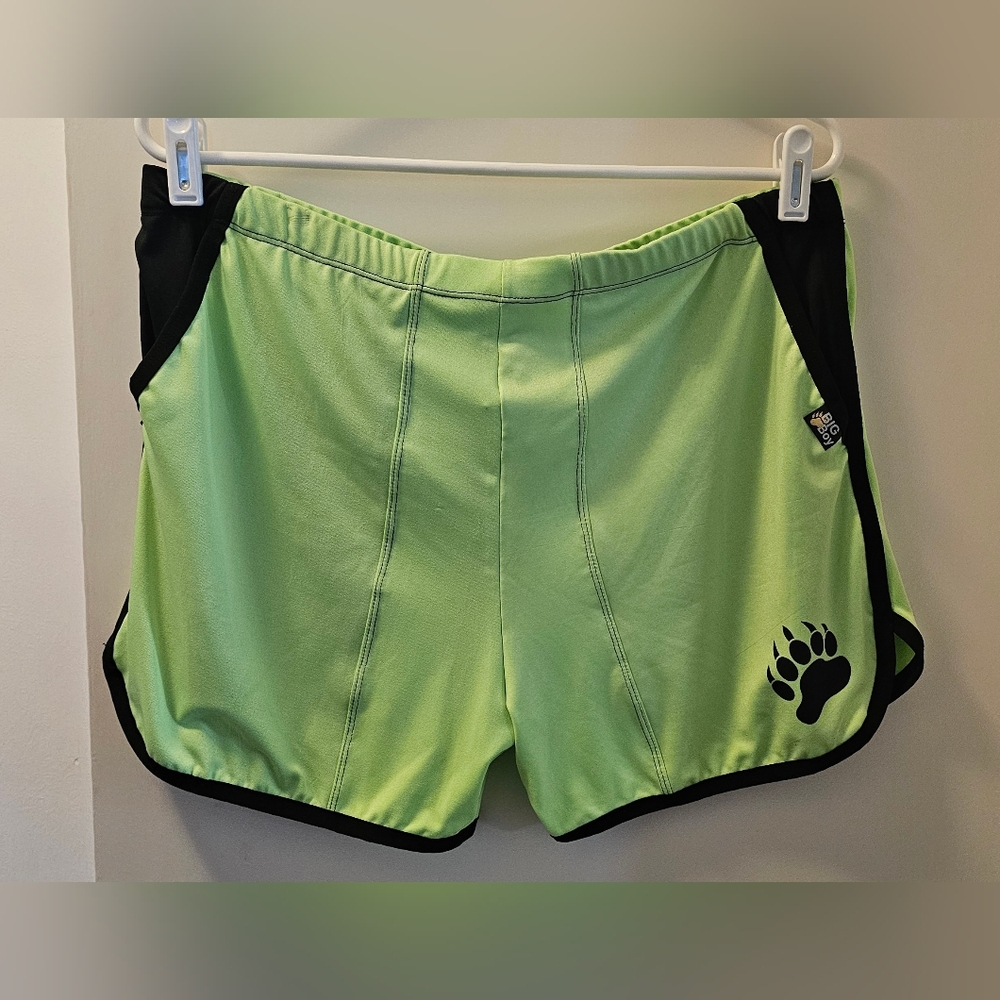 NWT Neon Green Big Boy 2XL Shorts Tea Dance Rave